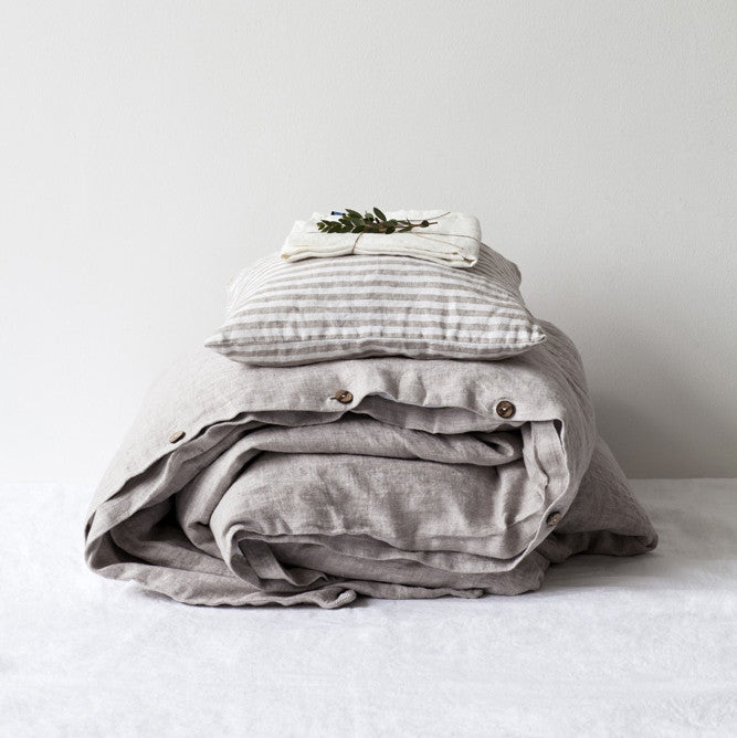 Mieres Luxe Linen Oasis - Sustainable Handmade Duvet Cover