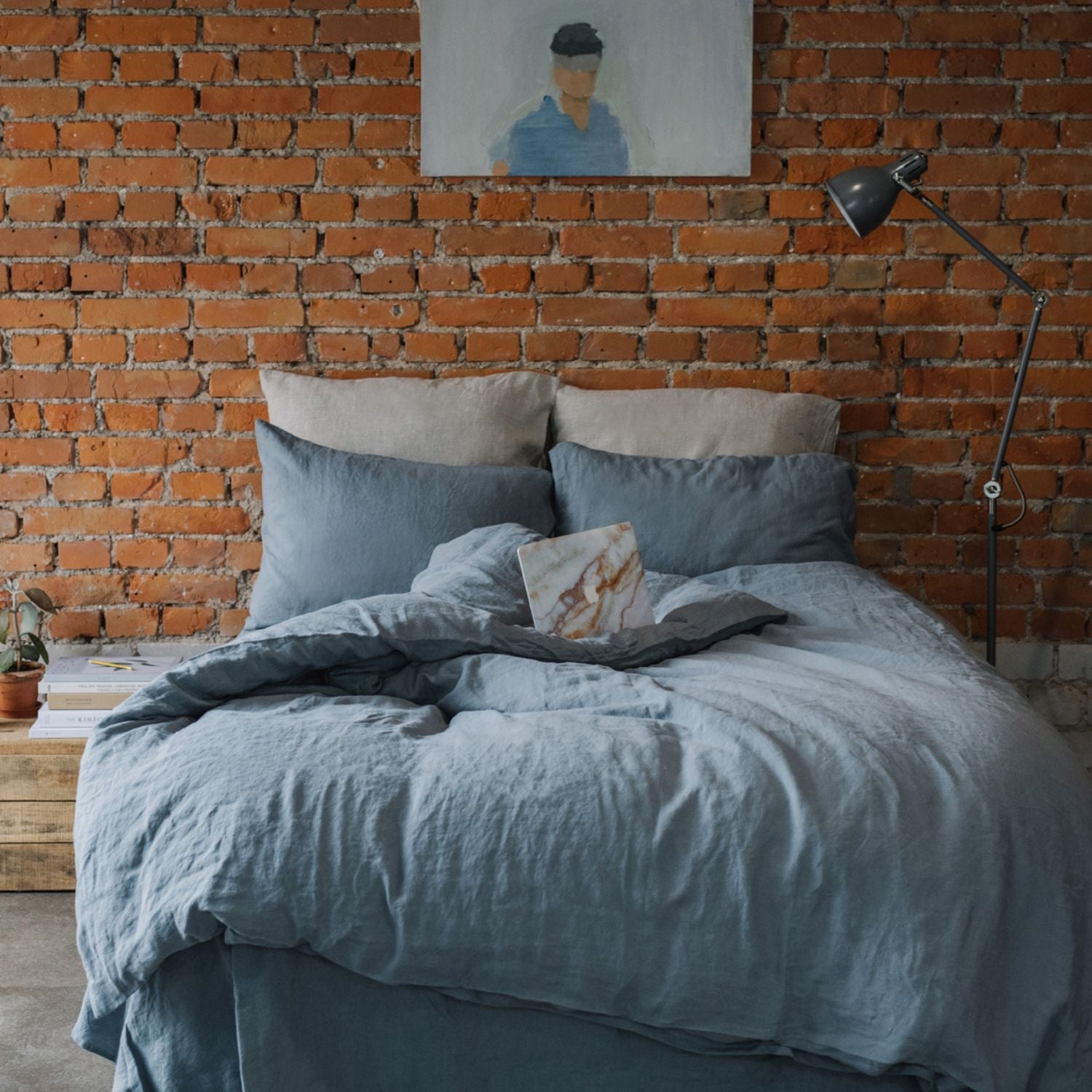 Chamberi Linen Cloudscape - Luxurious Linen Duvet Cover