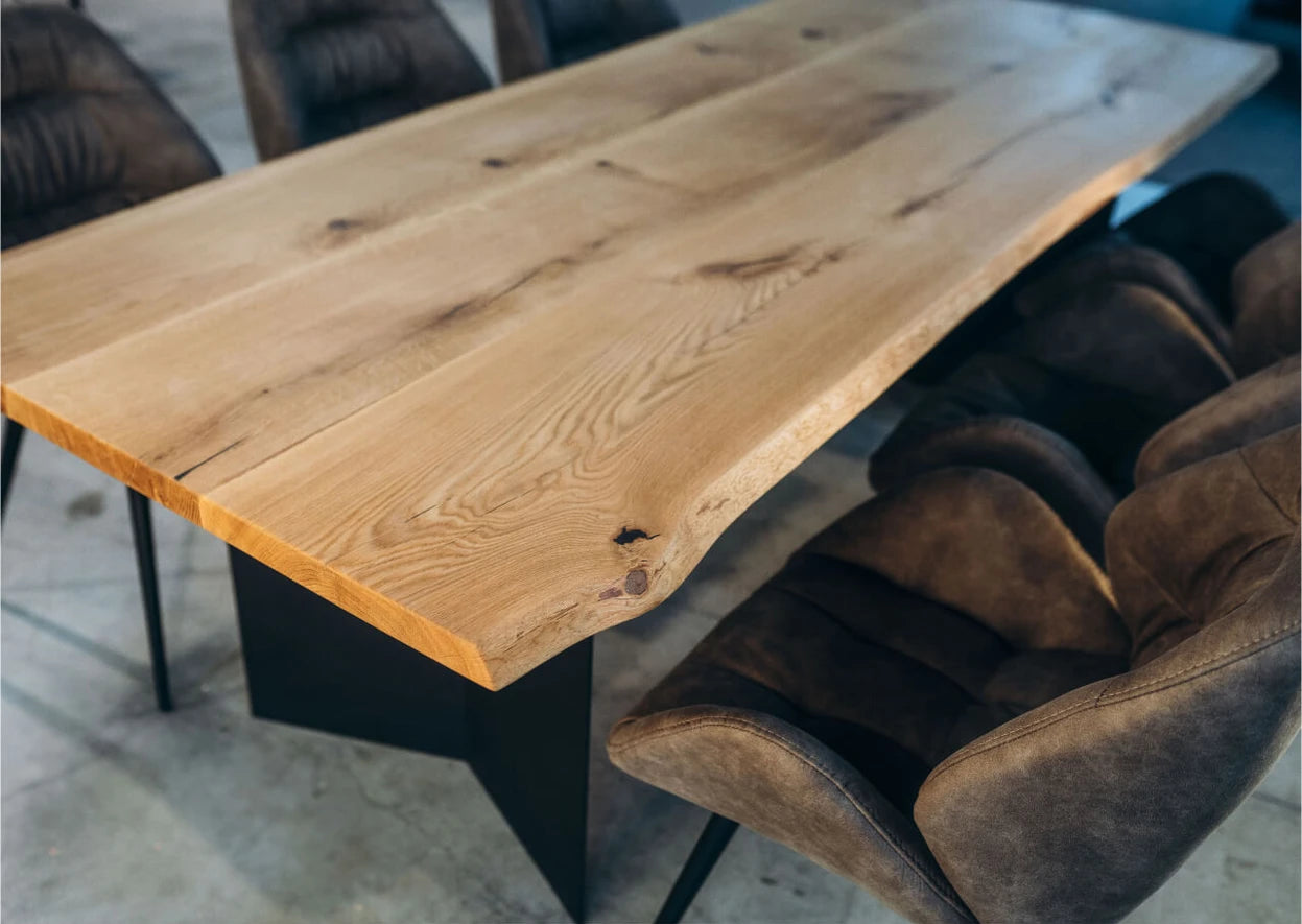 Burriana Edge Table - Modern Minimalist Dining Table