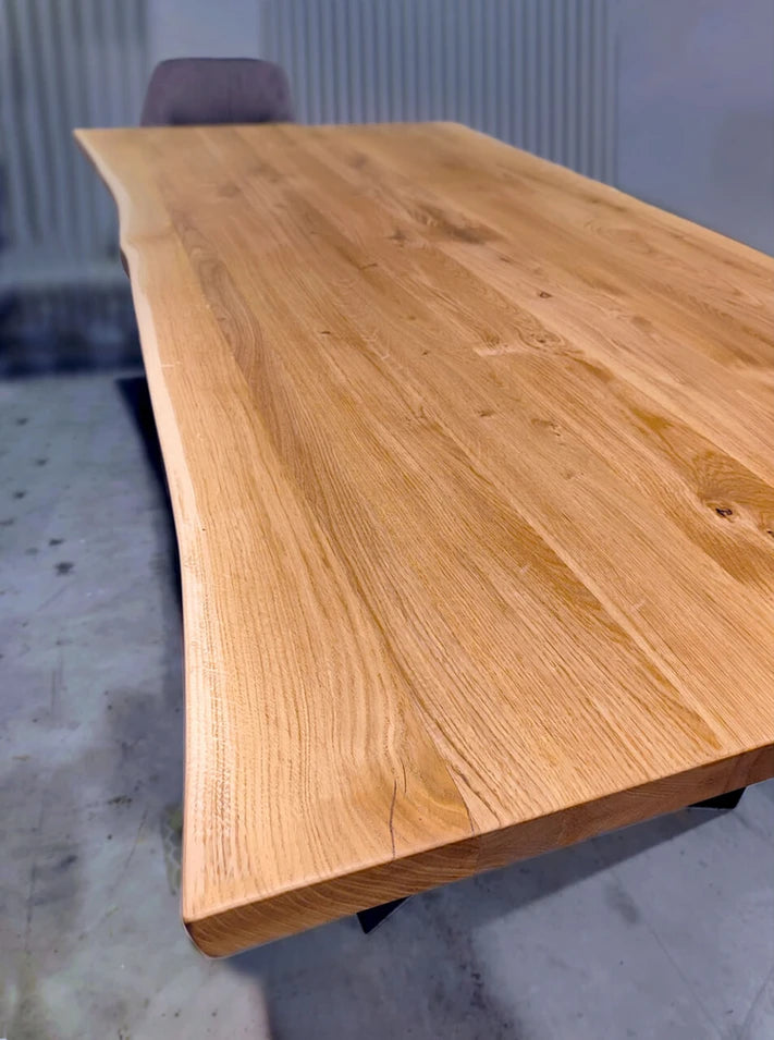 Segovia Goldenwood Table - Rustic Modern Elegance Table