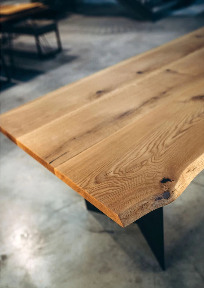 Burriana Edge Table - Modern Minimalist Dining Table