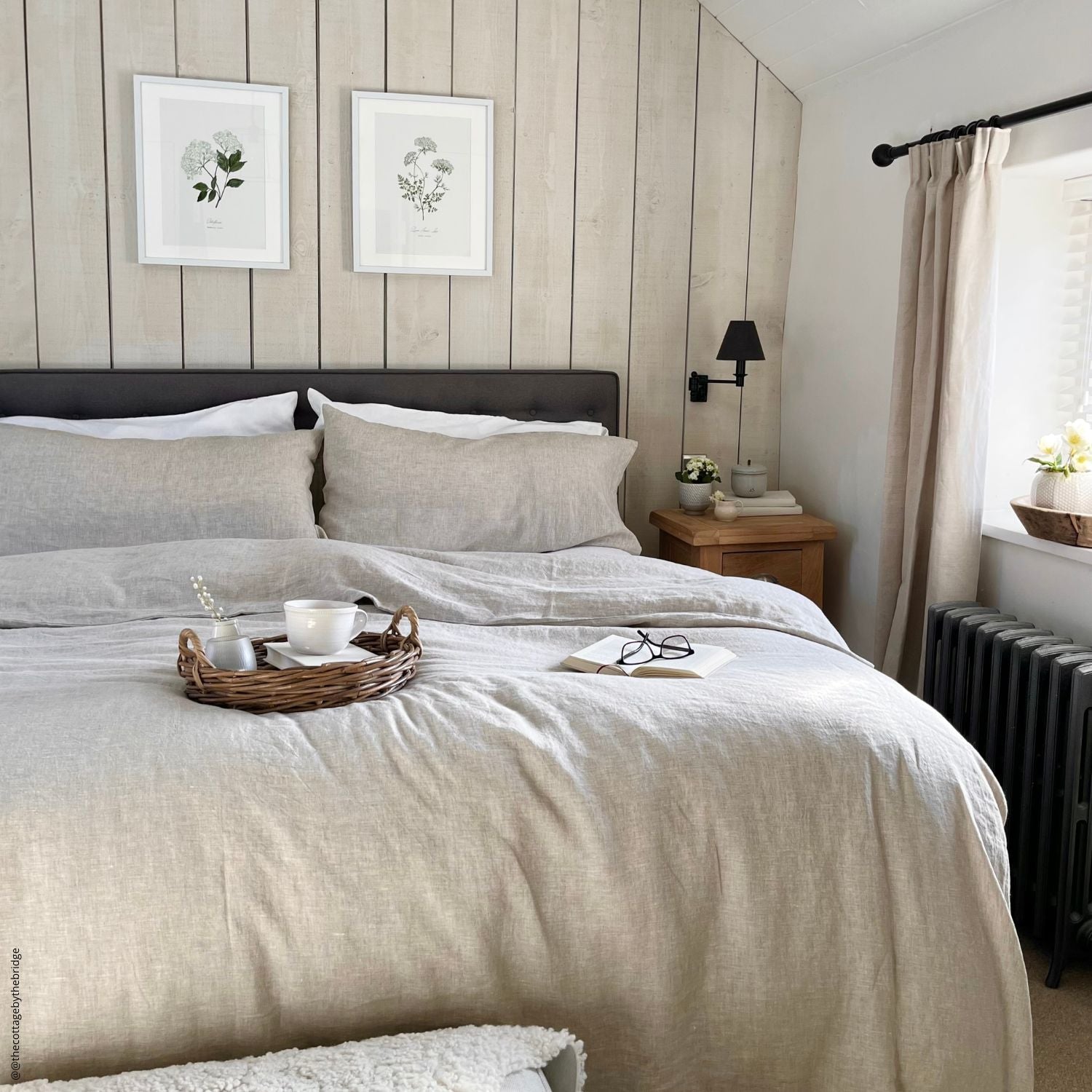 Mieres Luxe Linen Oasis - Sustainable Handmade Duvet Cover