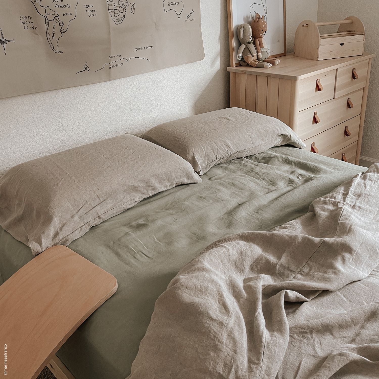 Ecija Embrace Linen Fitted Sheet - Luxe All-Season Linen Sleepwear