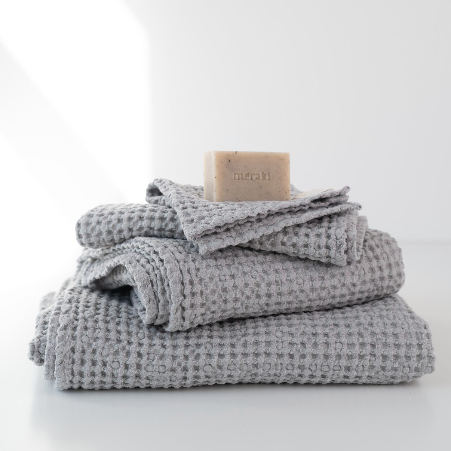 Morella WaffleLush Linen Suite - Spa-Grade Honeycomb Towel Set