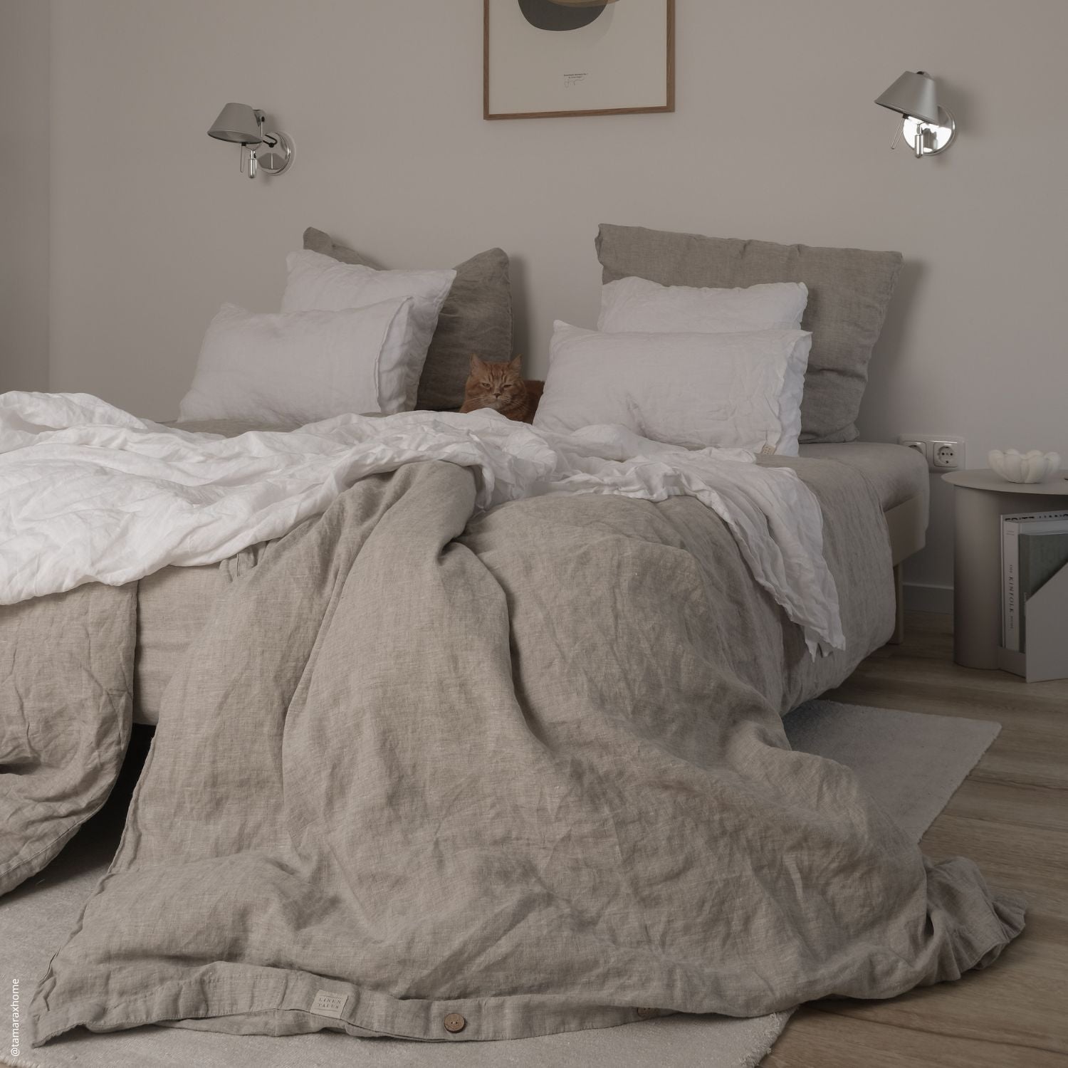 Mieres Luxe Linen Oasis - Sustainable Handmade Duvet Cover