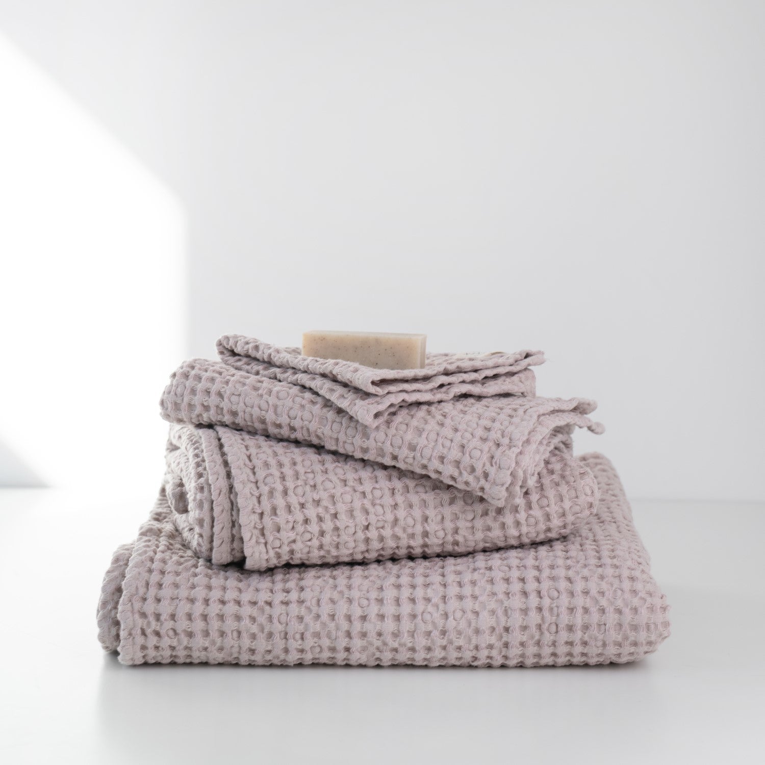 Girona Spa Oasis Towels - Voluminous Linen Waffle Set