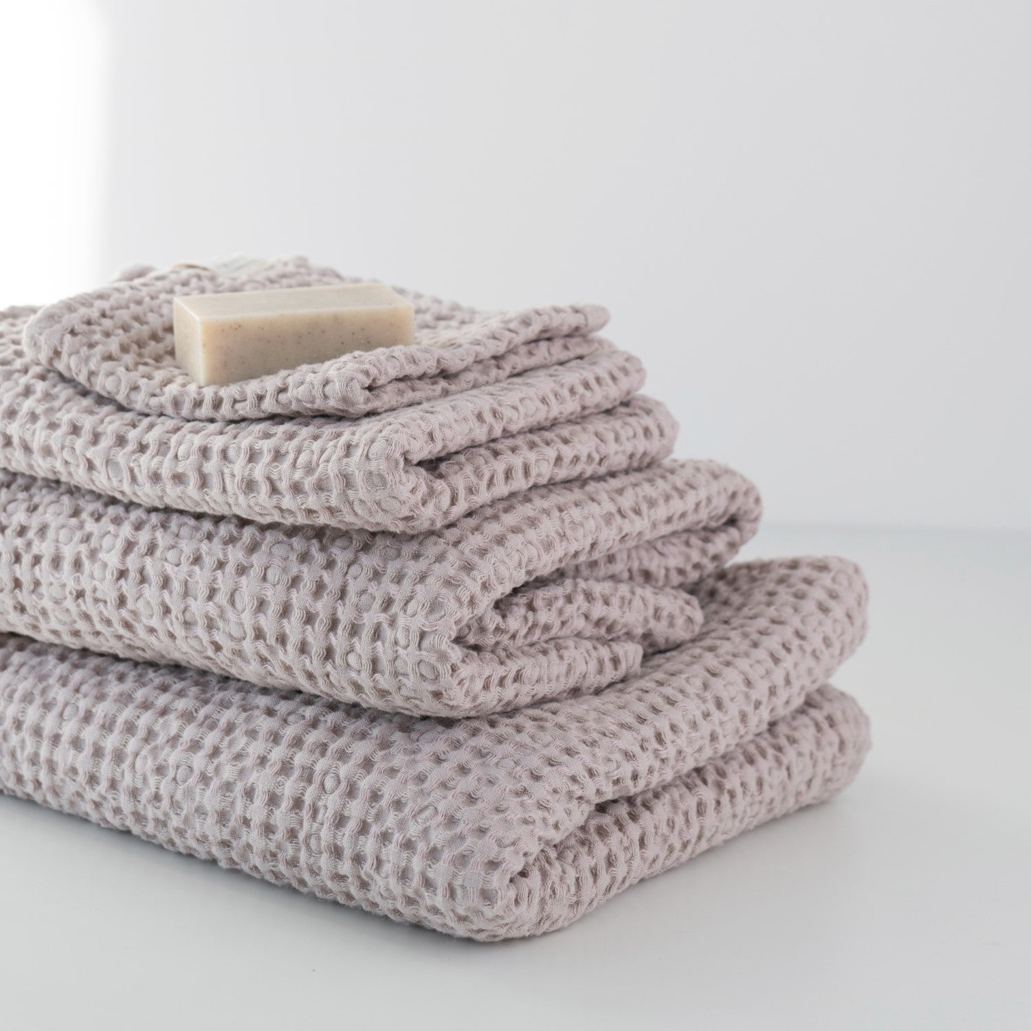 Girona Spa Oasis Towels - Voluminous Linen Waffle Set