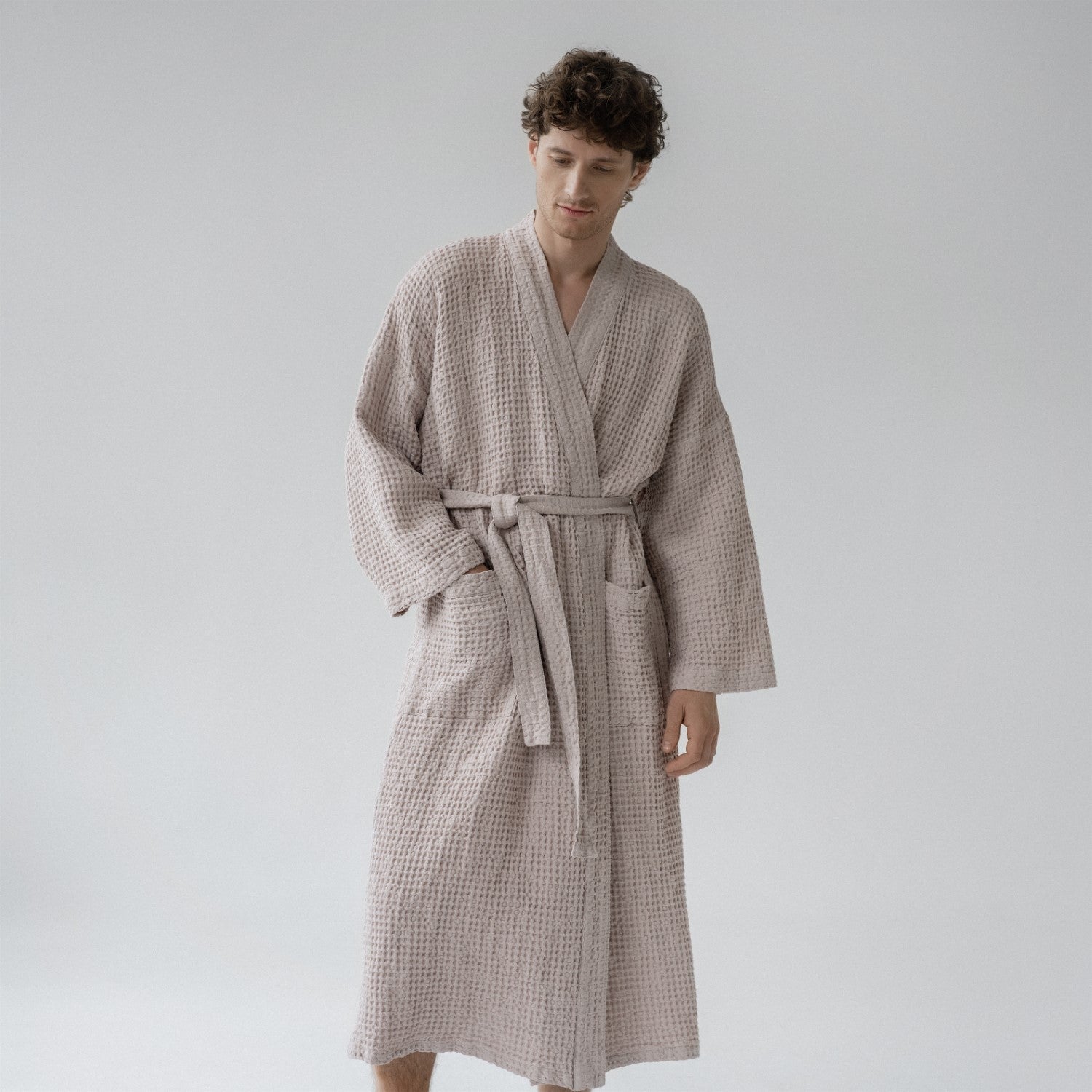 Vejer Cloud Embrace Bathrobe - Linen Cotton Waffle Comfortwear