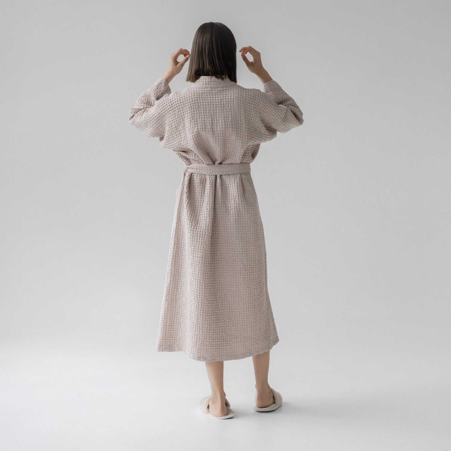 Vejer Cloud Embrace Bathrobe - Linen Cotton Waffle Comfortwear
