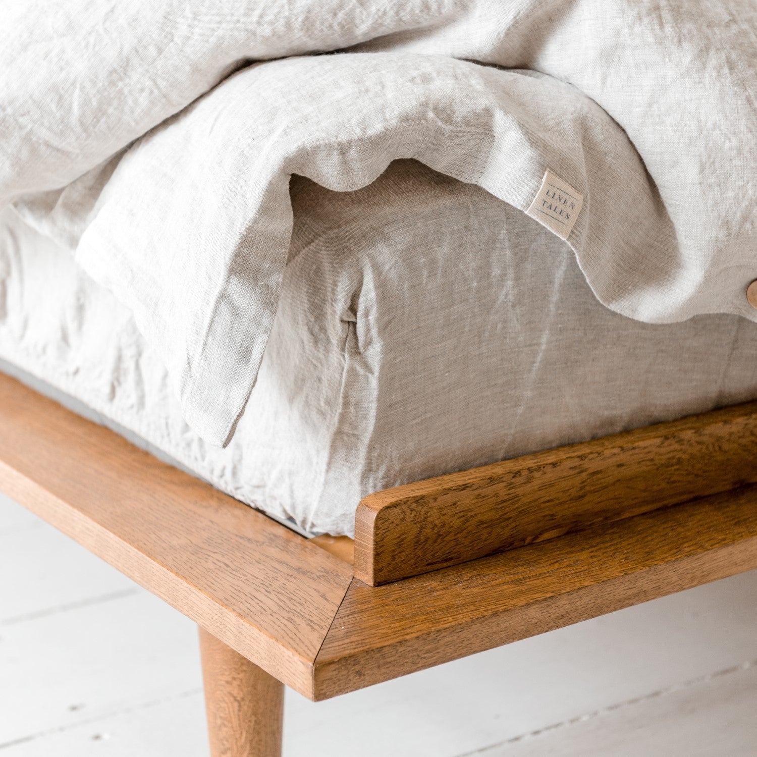 El Clot LuxeLinen Fitted Sheet - Breathable Stone Washed Linen
