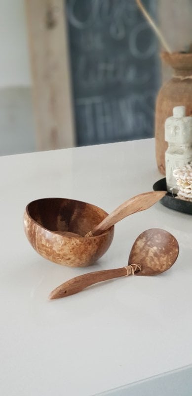 Alaquas Wooden Kitchen Spoon - Handmade Rustic Utility