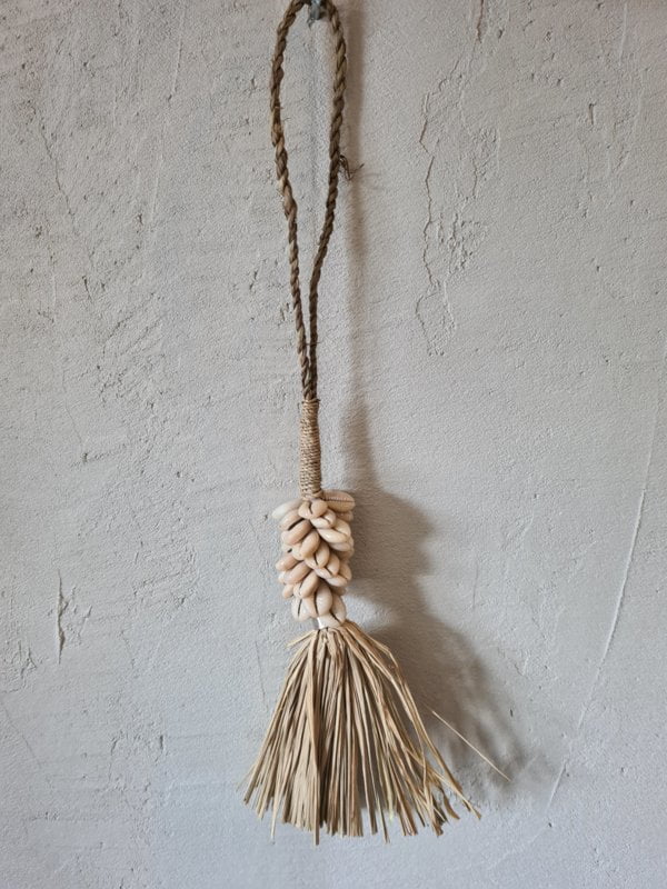 Baza Wooden Bead Tassel Ornament - Bohemian Wall Decor