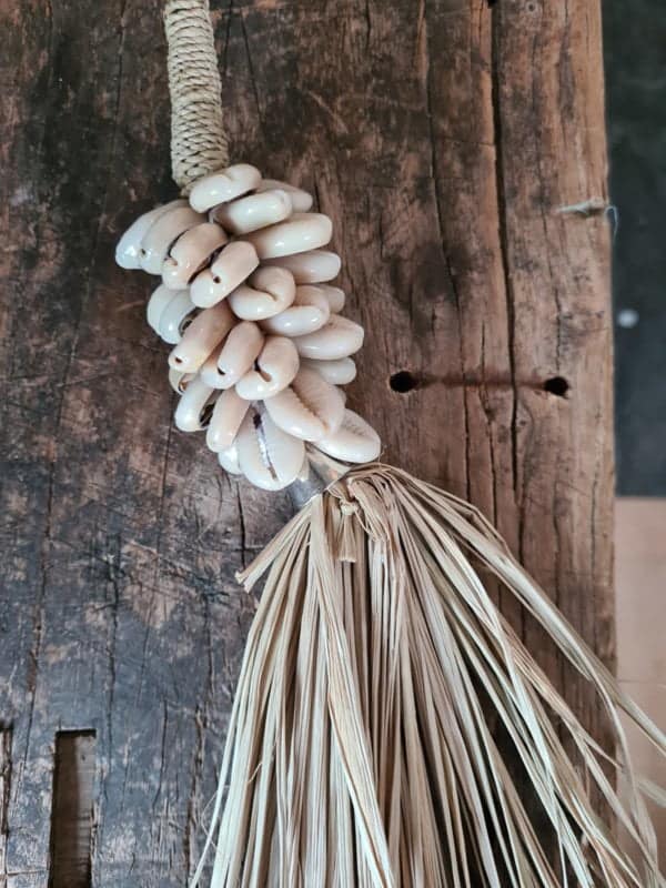 Baza Wooden Bead Tassel Ornament - Bohemian Wall Decor