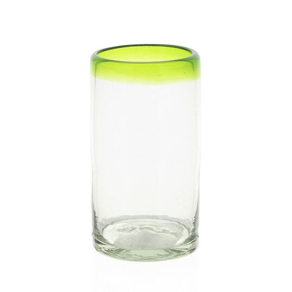 Gracia Green Glassware - Elegant Long Drink Glasses