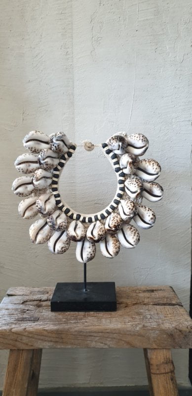 Alcobendas Tiger Shell Necklace - Tribal Statement Piece