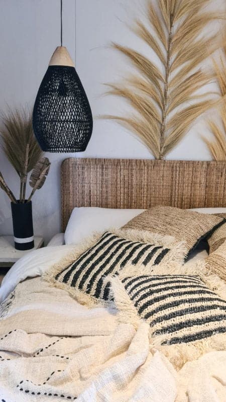 Frigiliana Pillow Cover - Handcrafted Striped Textile