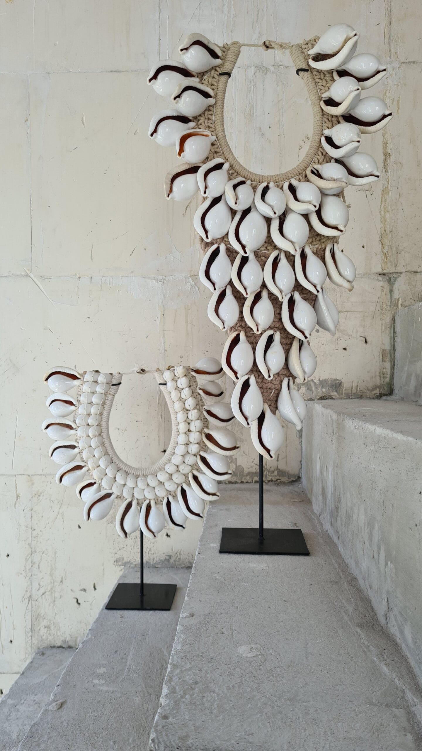 Las Salinas Seashell Necklace - Elegant White Tiger Shell