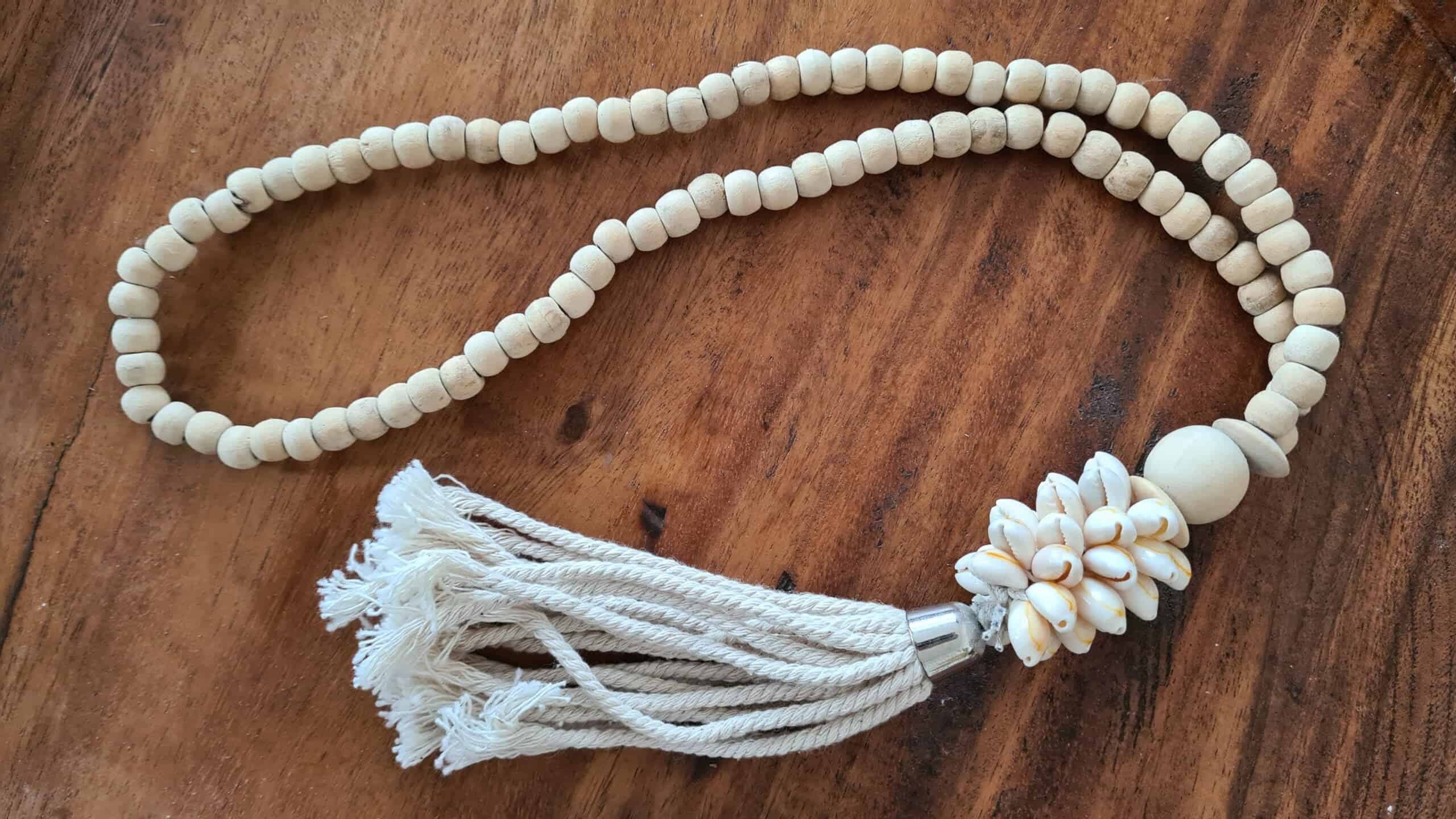 Adeje Wall Hanging with Cowrie Shell Trim - Natural Elegance Wall Hanging