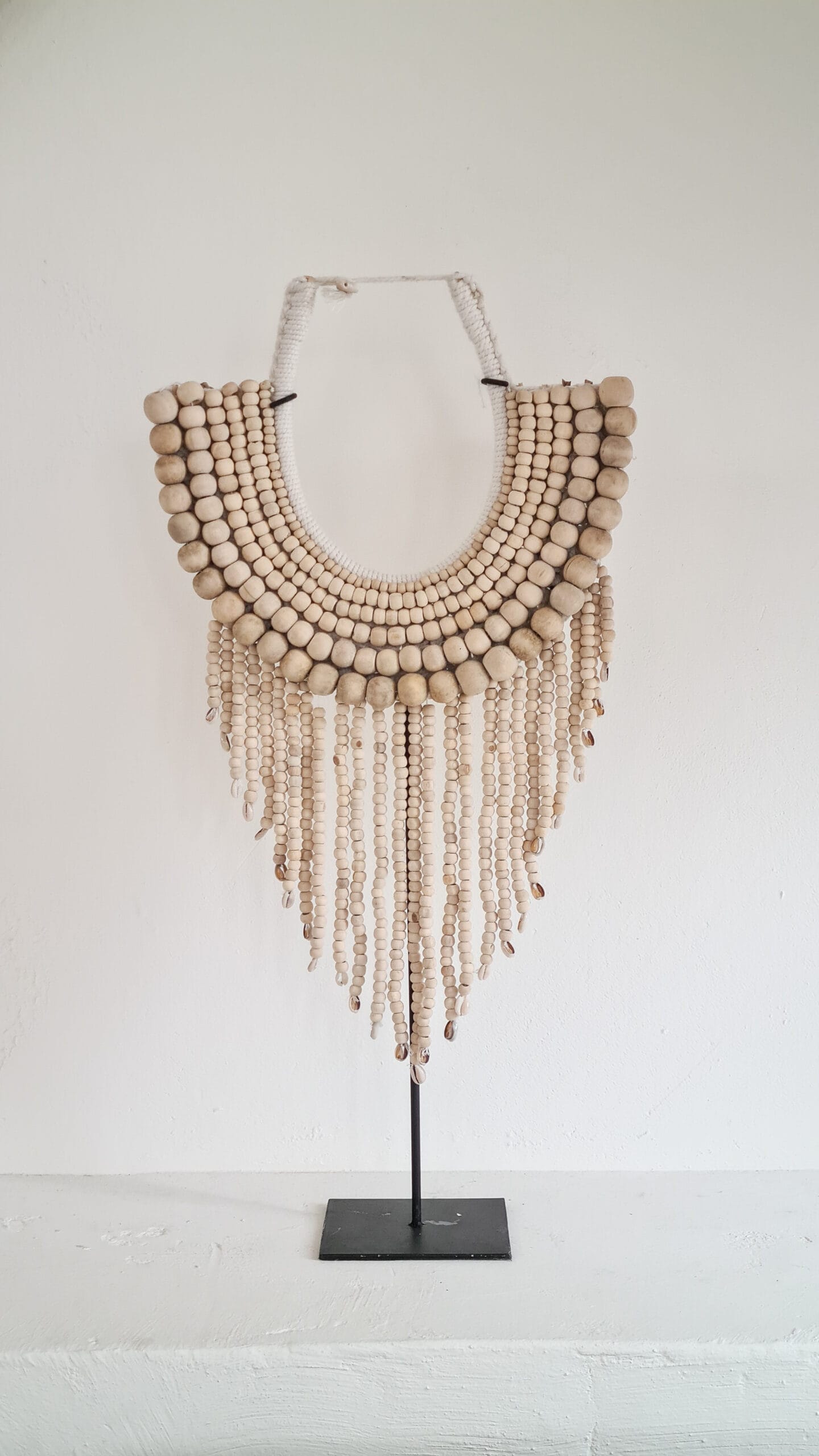 Ribeira Wooden Bead Necklace - Artisanal Tiered Accessory