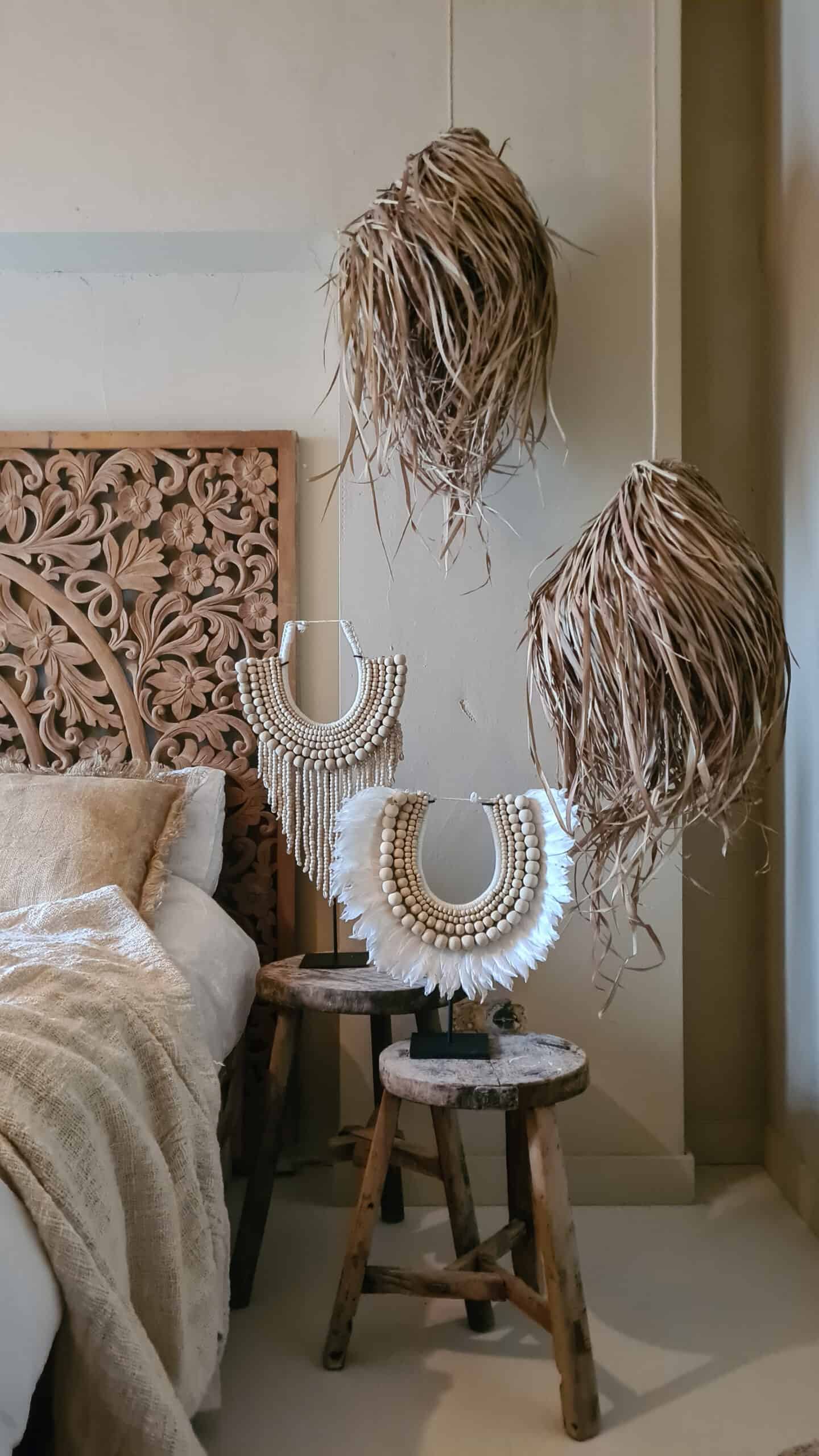 Ribeira Wooden Bead Necklace - Artisanal Tiered Accessory