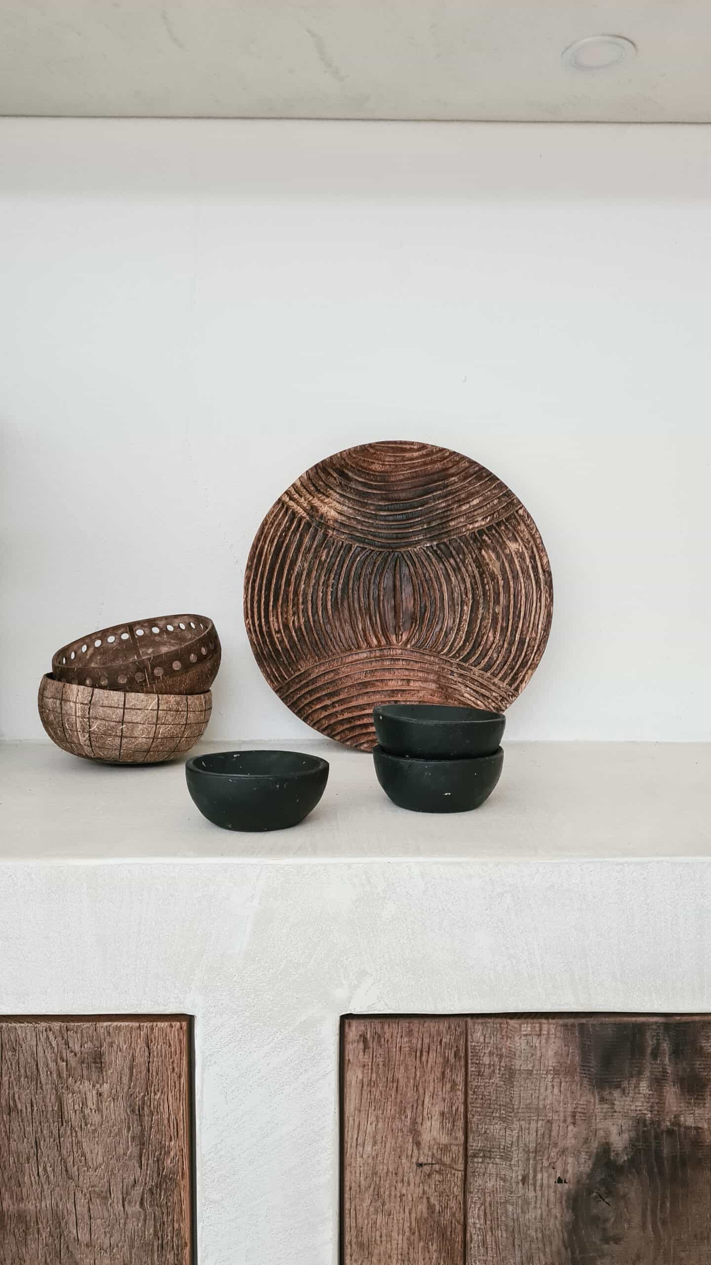 Aguimes Black Bowl Set - Sleek Matte Black Bowls