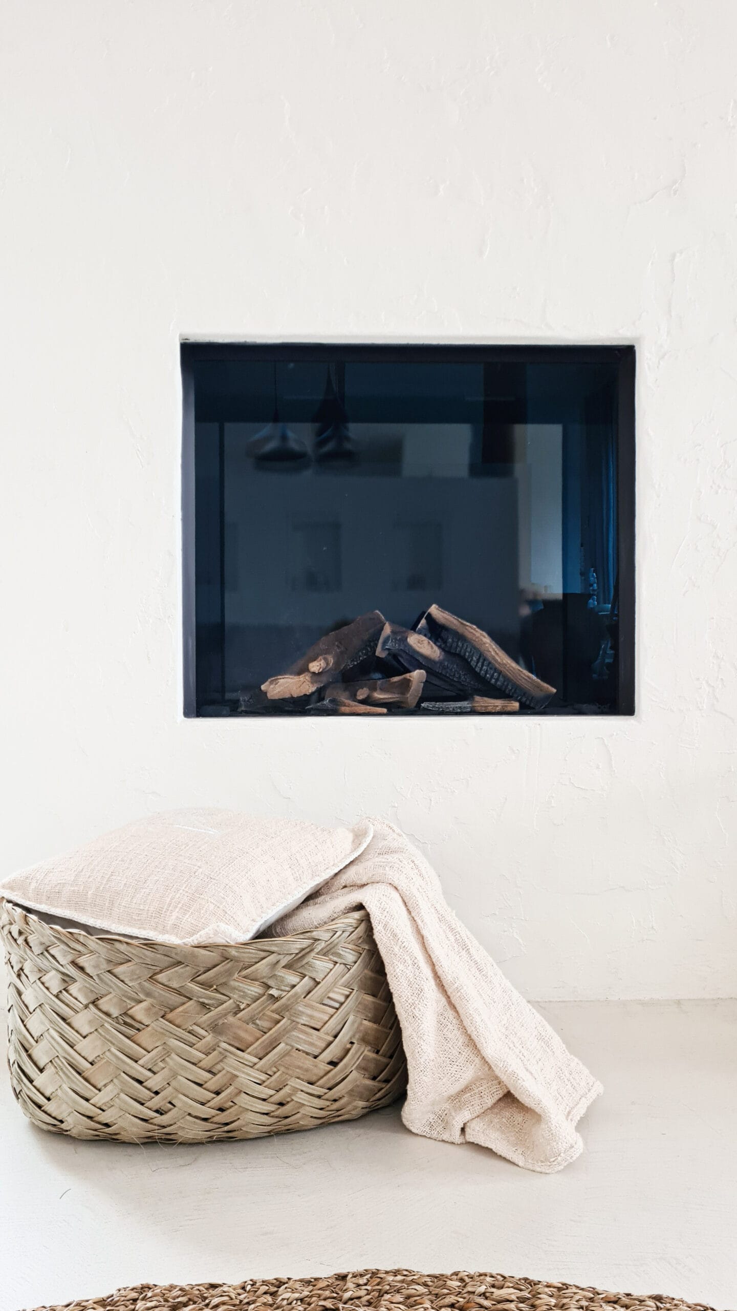 Algeciras Rustic Basket - Large Handmade Palm Leaf Basket