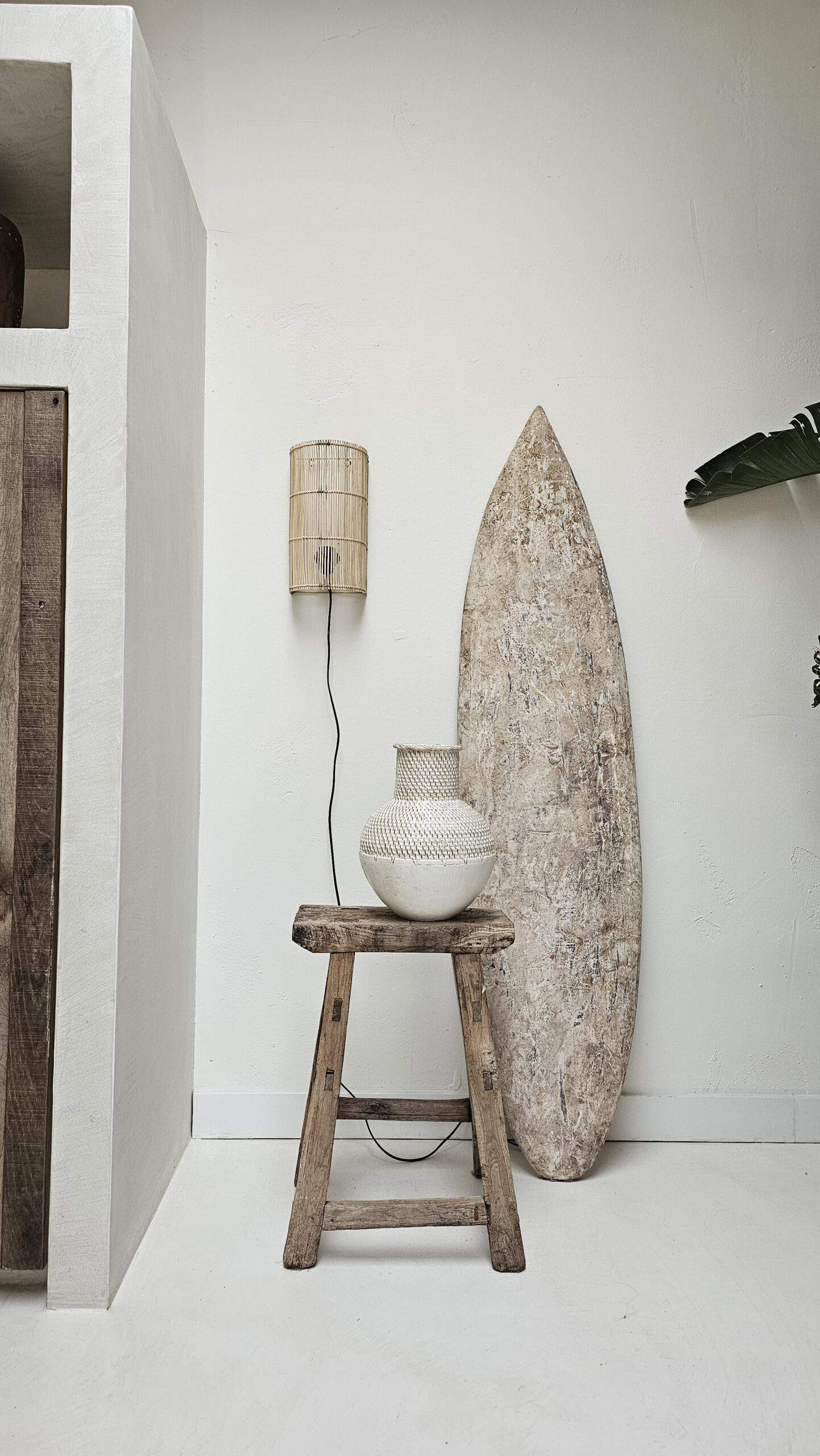 Aguimes Rattan Wall Lamp - Elegant Light Fixture