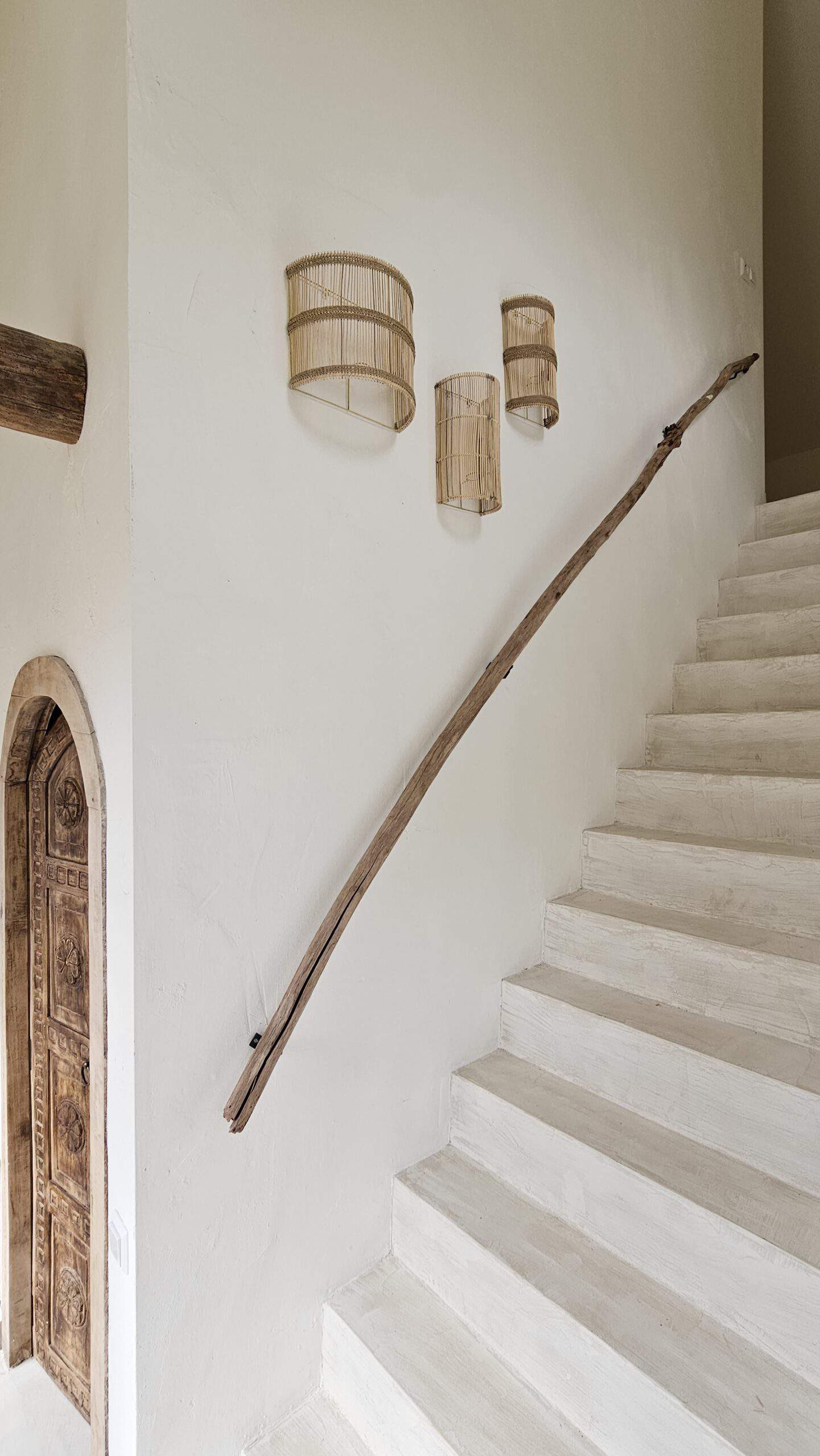 Albacete Bohemian Wall Lamp - Wide Rattan Wall Lamp