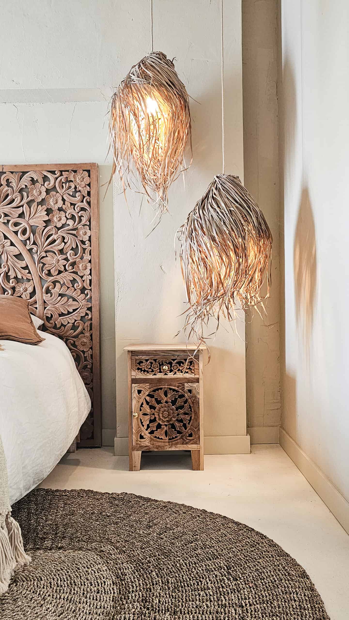 Ibiza Nightstand - Artisanal Wooden Nightstand