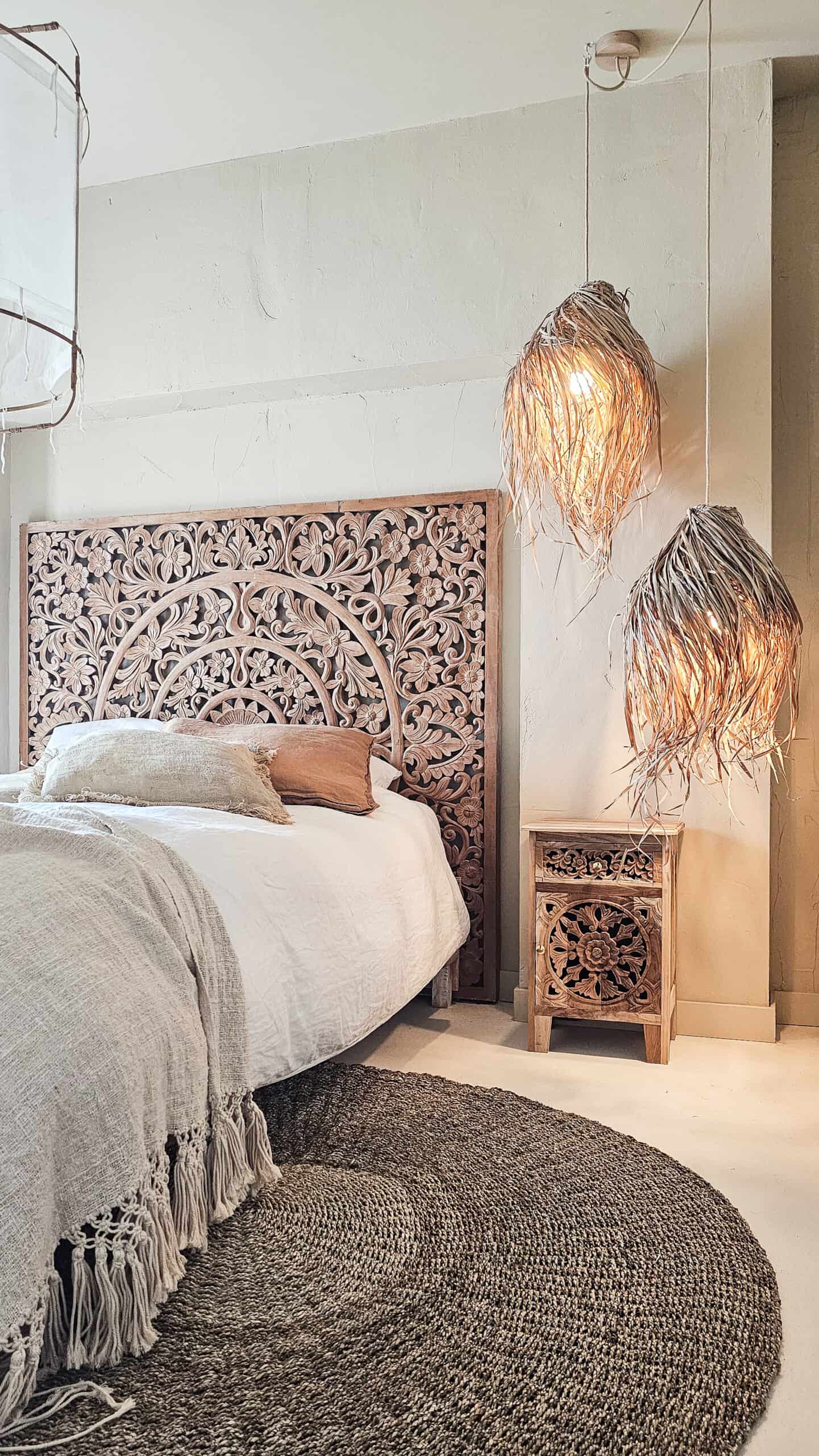 Ibiza Nightstand - Artisanal Wooden Nightstand