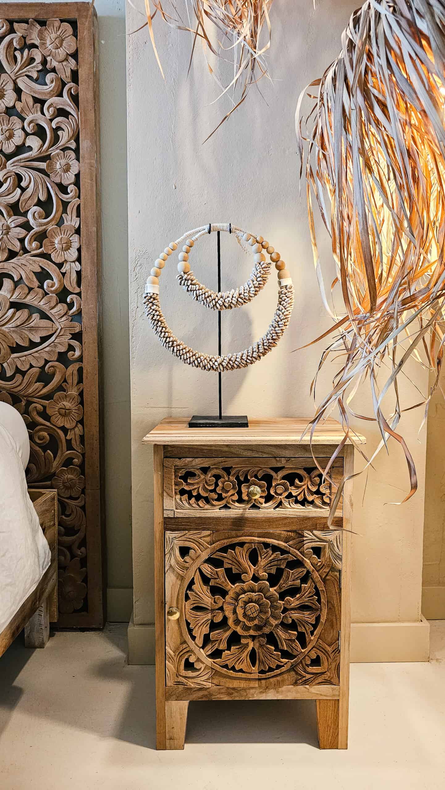 Ibiza Nightstand - Artisanal Wooden Nightstand