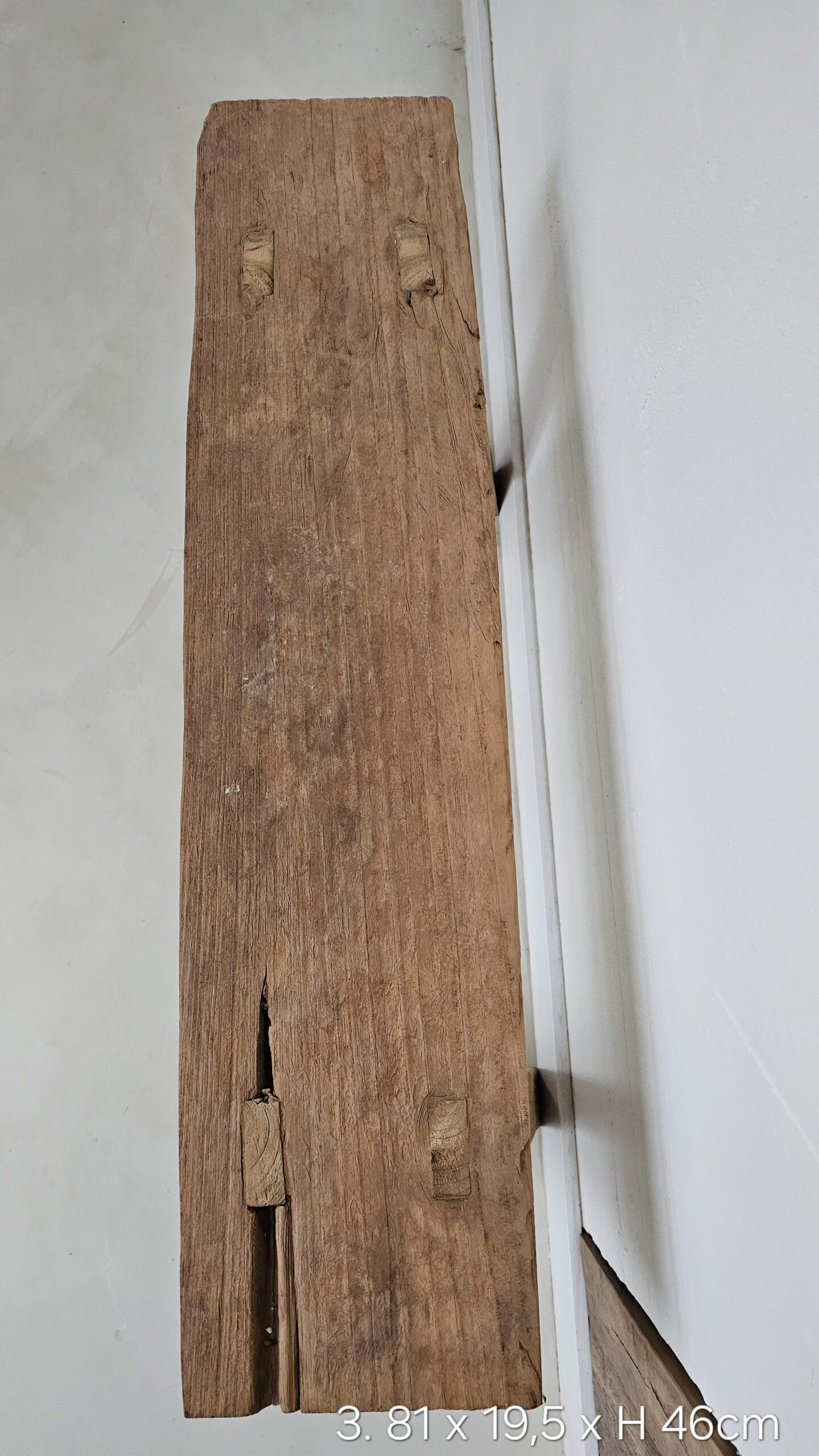 Adra Wooden Bench - Handcrafted Rustic Elegance