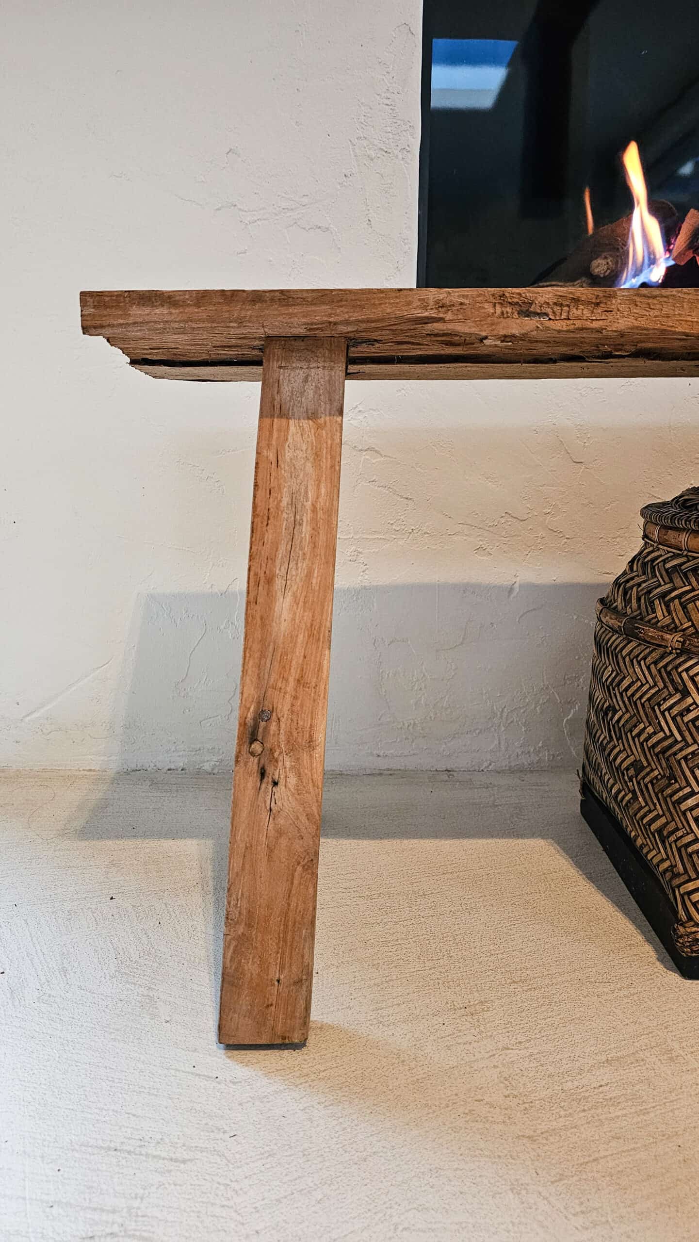 Albacete Rustic Teak Bench - Wooden Bench