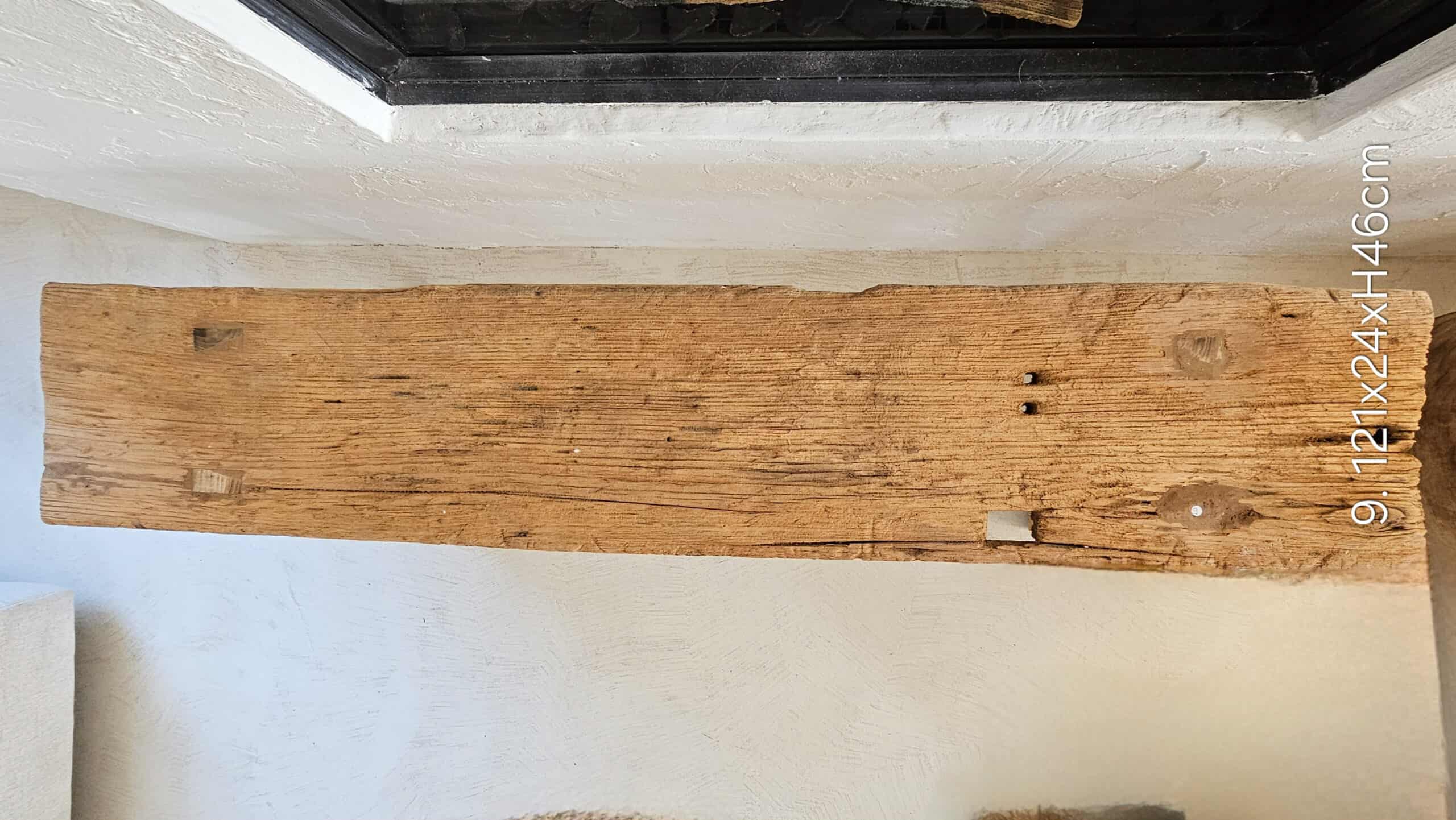 La Sagrera Teak Wood Bench - Rustic Indoor/Outdoor Bench