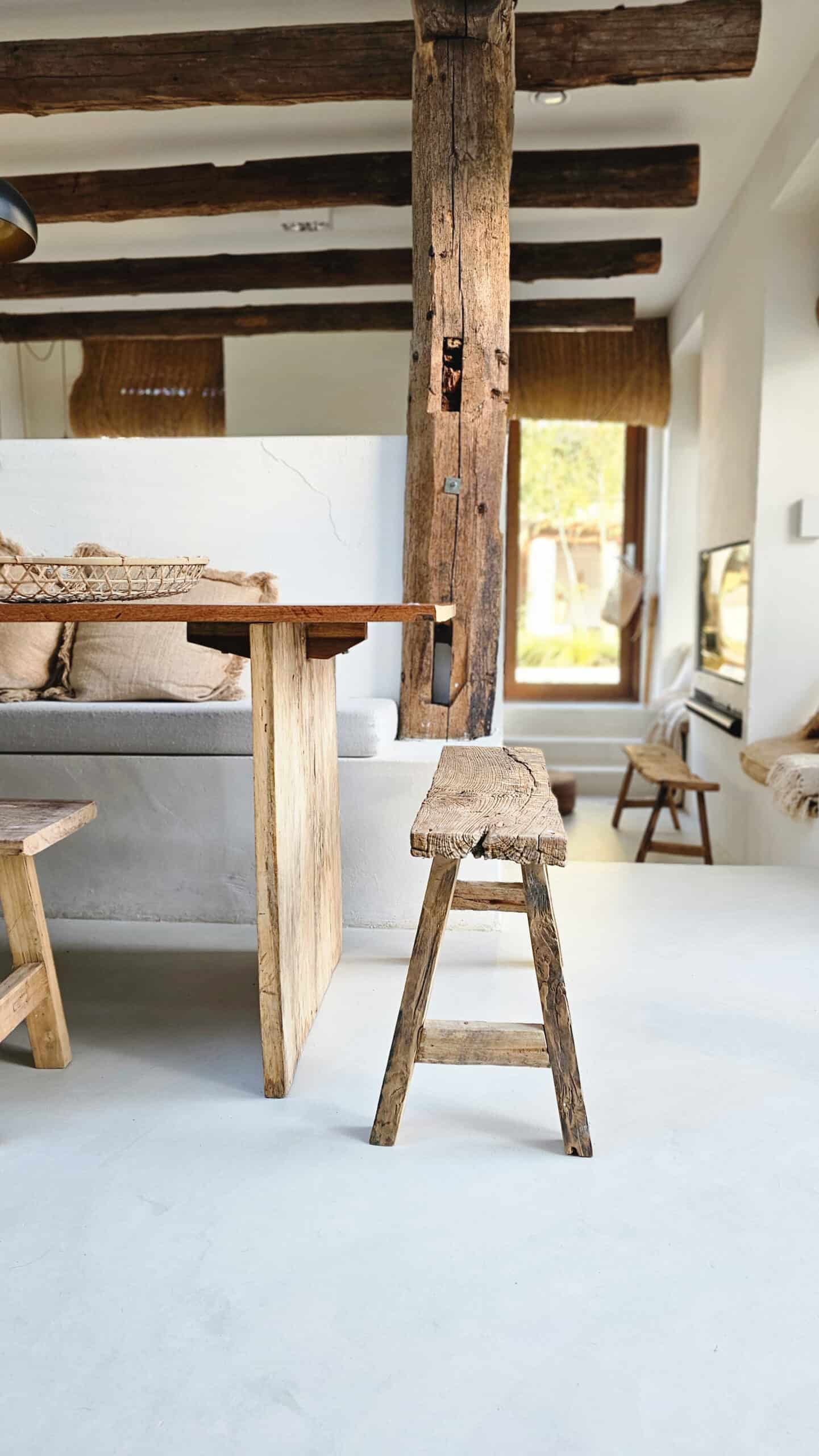 Gracia Rustic Wooden Bench - Earthy Charm