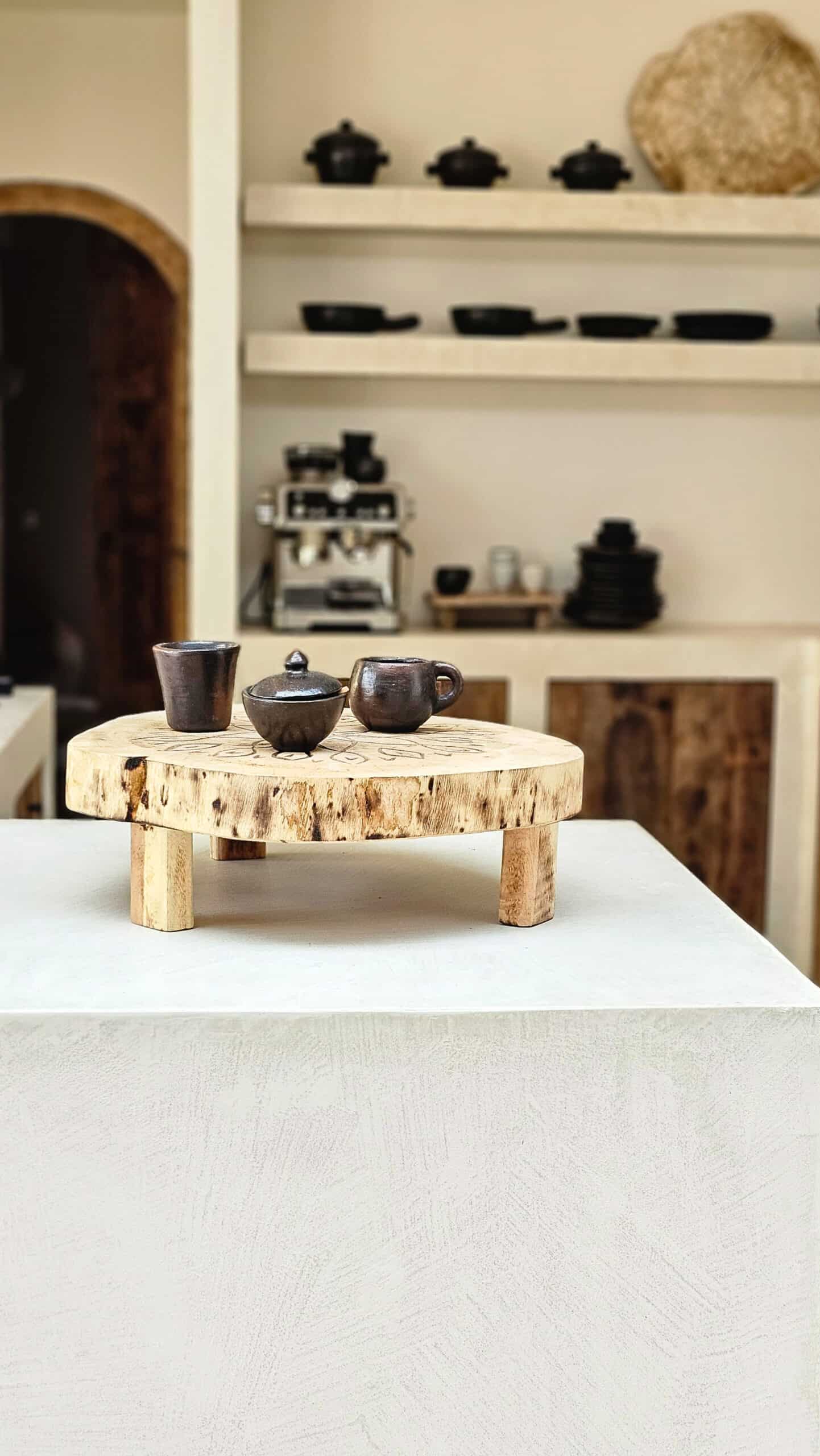 Cies Islands Bohemian Tray - Short Legged Rustic Serving Platter