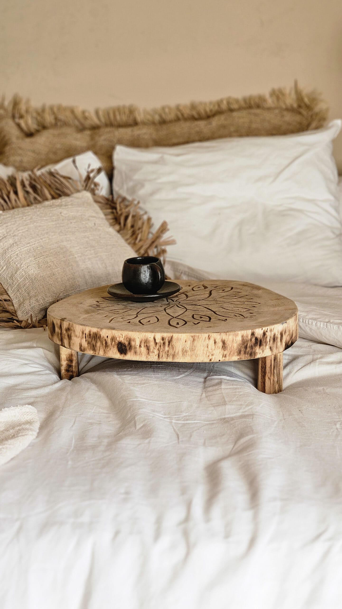 Cies Islands Bohemian Tray - Short Legged Rustic Serving Platter