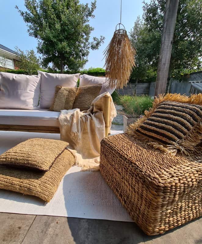 Gava Cushion - Handwoven Striped Accent