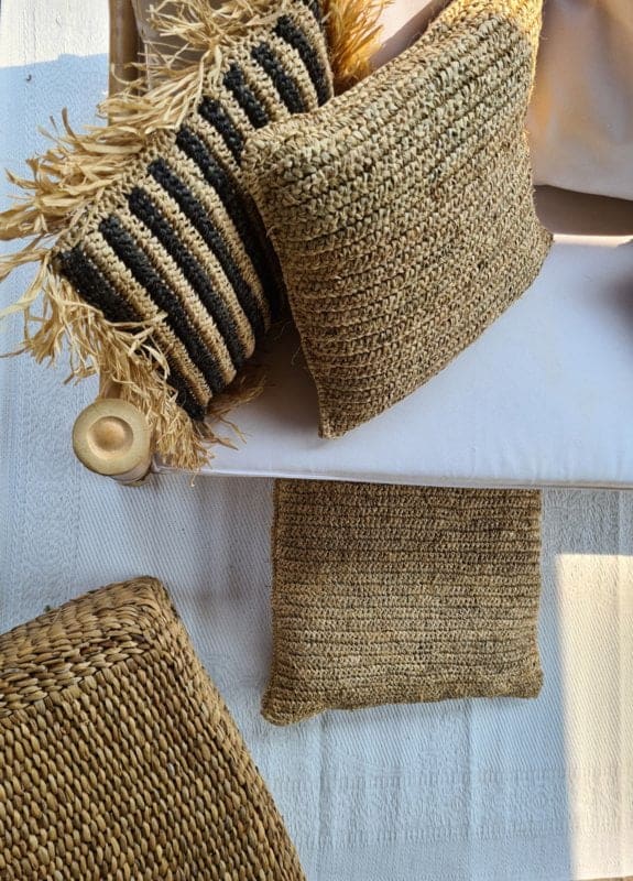 Gava Cushion - Handwoven Striped Accent