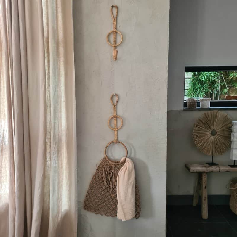 Albacete Artisanal Fiber Wall Hanging - Eight-Shaped Design