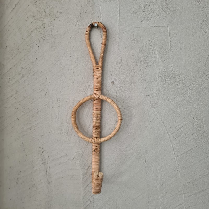 Albacete Artisanal Fiber Wall Hanging - Eight-Shaped Design