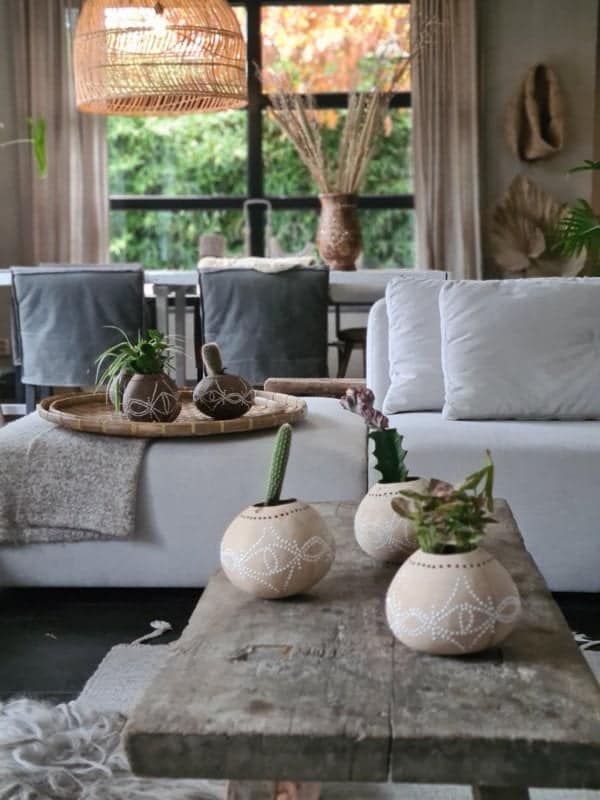 Alcoy Brown Decorative Sphere - Spherical Decor Item