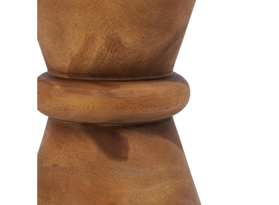 Albufera Bow Table - Suar Wood Stool