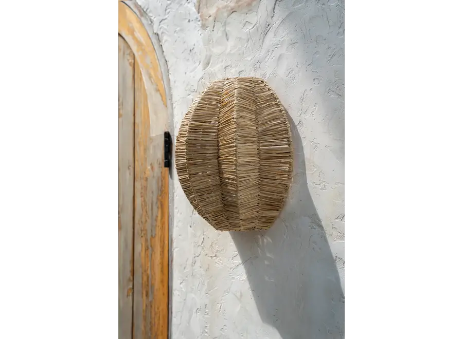 Avila Dawn Wall Lamp - Raffia Wall Applique