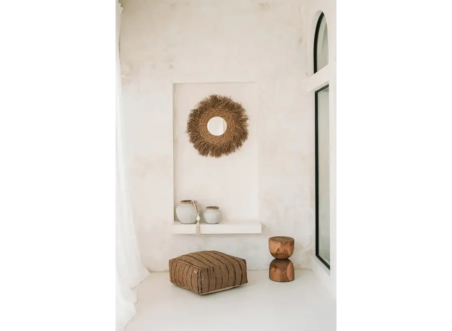 Azure Albufera Stool - Suar Wood Stool