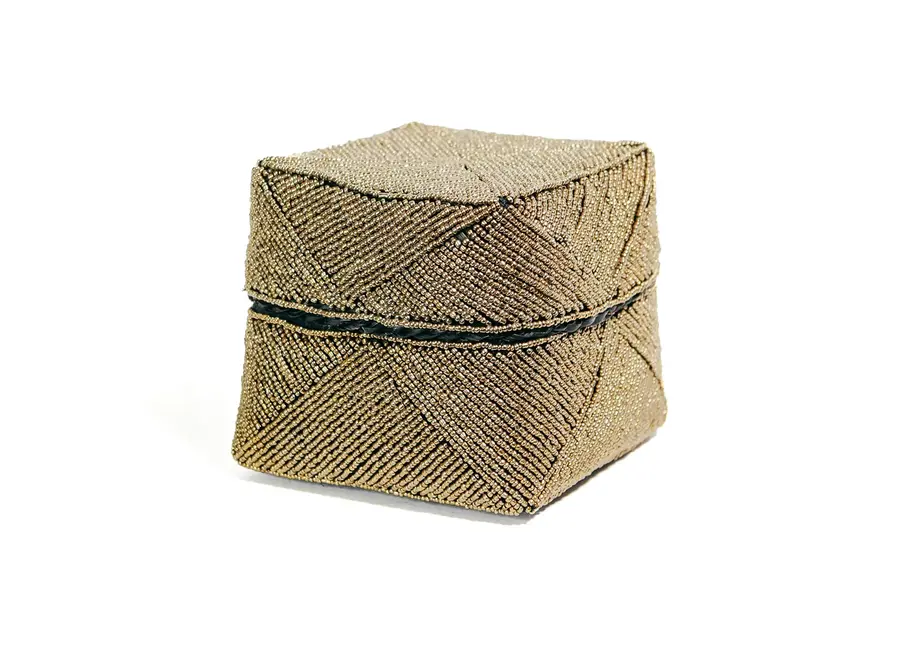 Calpe Beaded Treasure Box - Handcrafted Offering Keeper