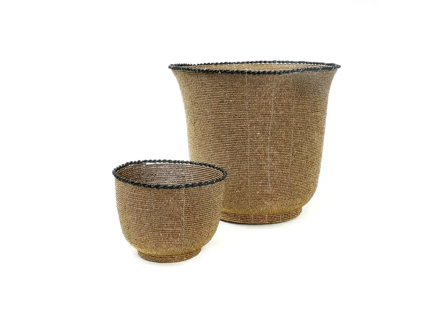 Calpe Chic Beaded Organizer - Handcrafted Basket