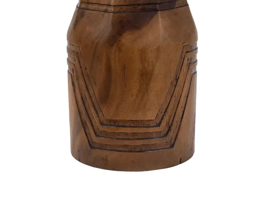 Bubión Bloom Stool - Suar Wood Stool