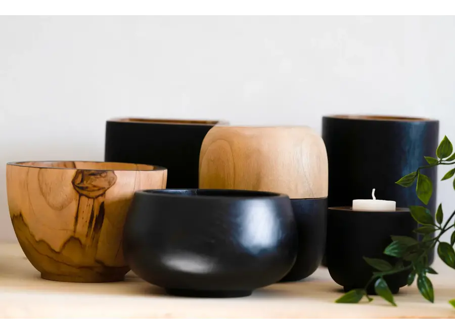 Ronda Rustic Charm Bowl - Teak Wood Bowl