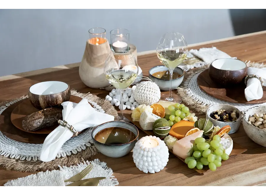 Ayamonte Seashell Luminary - Coastal Tealight Holder